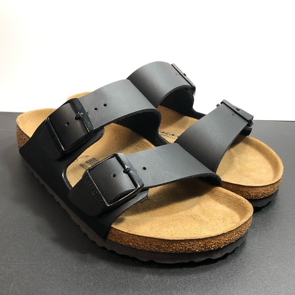 Birkenstock Shoes - Leather and Cork Birkenstock Arizona Sandal Black